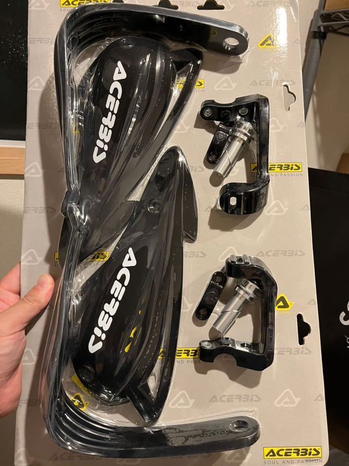 黒アチェルビス トライフィット ハンドガード ACERBIS TRI-FIT