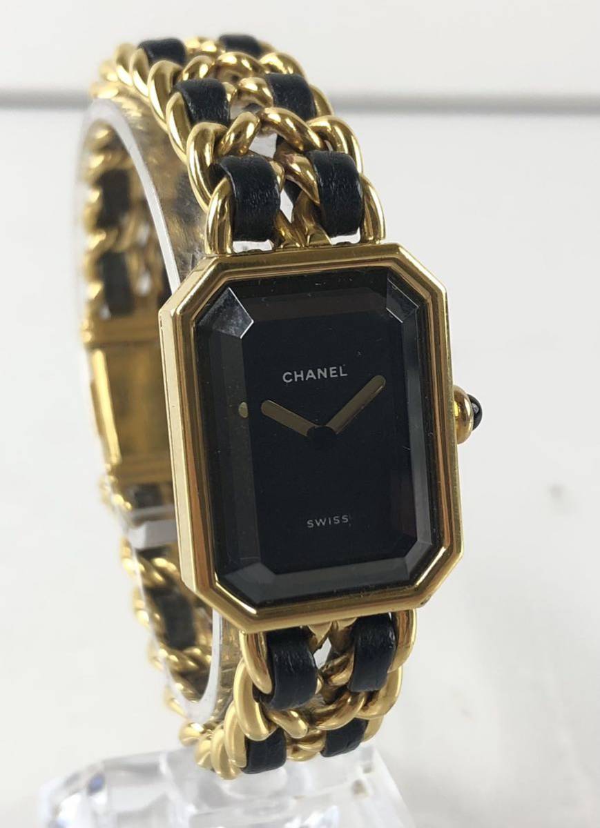 SM200】CHANEL シャネル プルミエール PLAQUE OR G 20M Qz クォーツ
