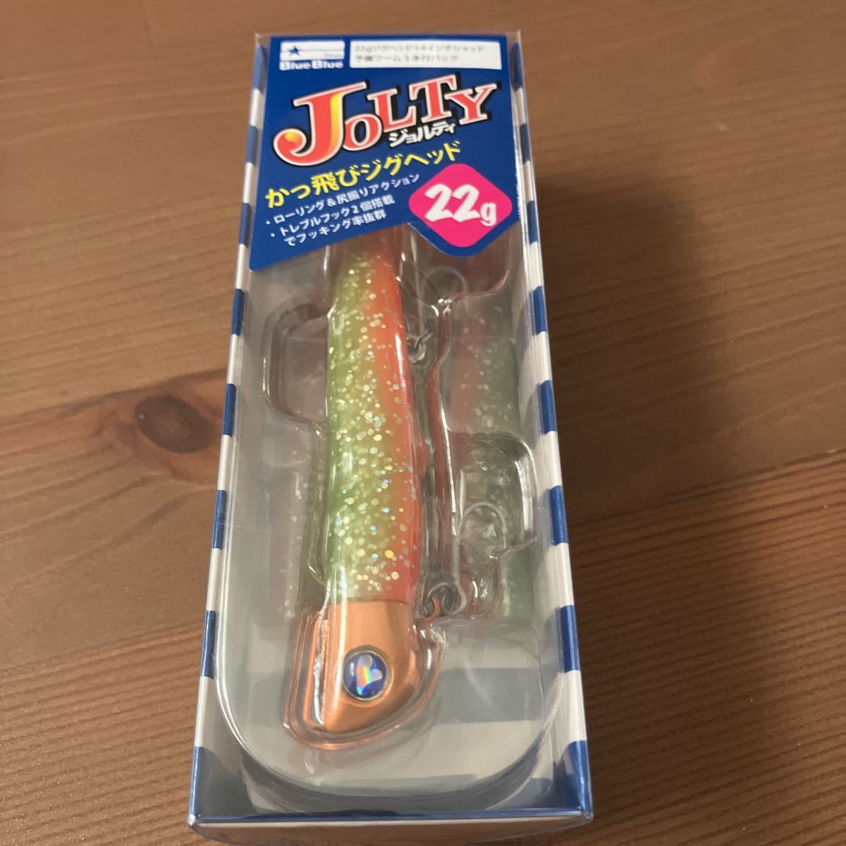 Blue Blue (ブルーブルー) ワーム ジョルティ 22gセット #18 ジューシーメロン/クリアオレンジ_1