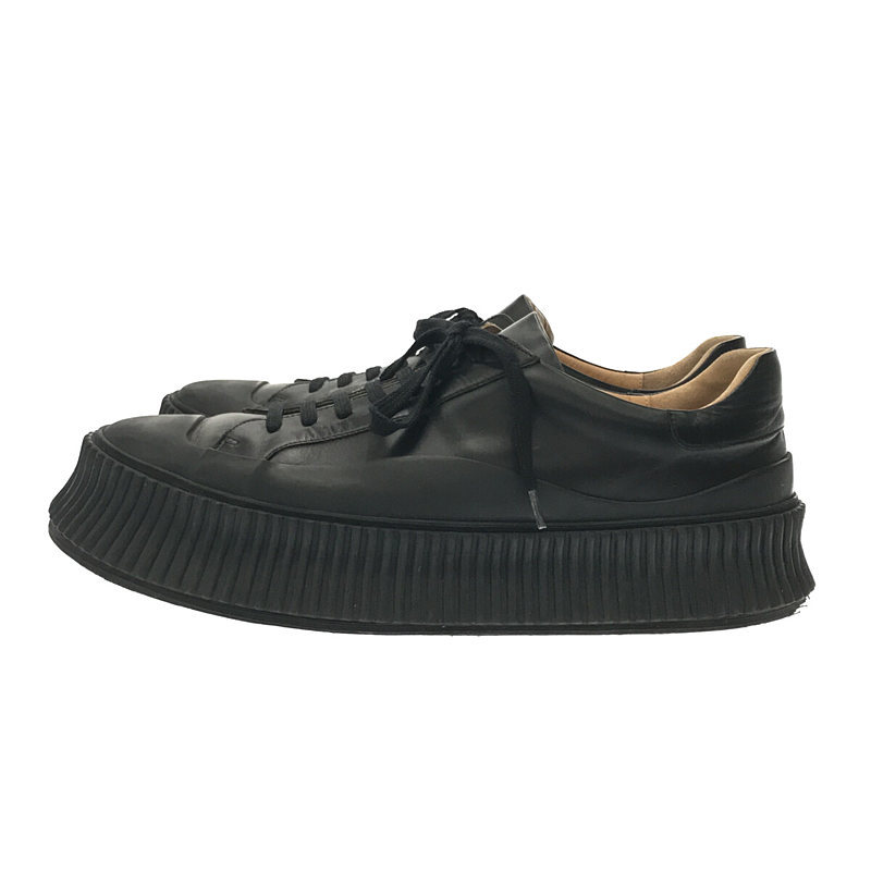 JIL SANDER / ジルサンダー | レザー プラットフォーム スニーカー