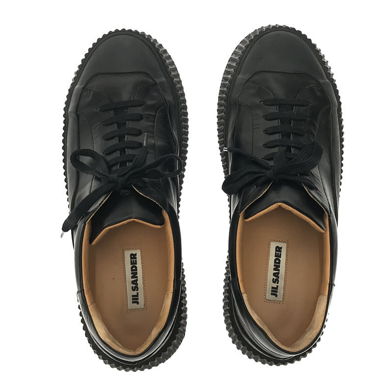 JIL SANDER / ジルサンダー | レザー プラットフォーム スニーカー