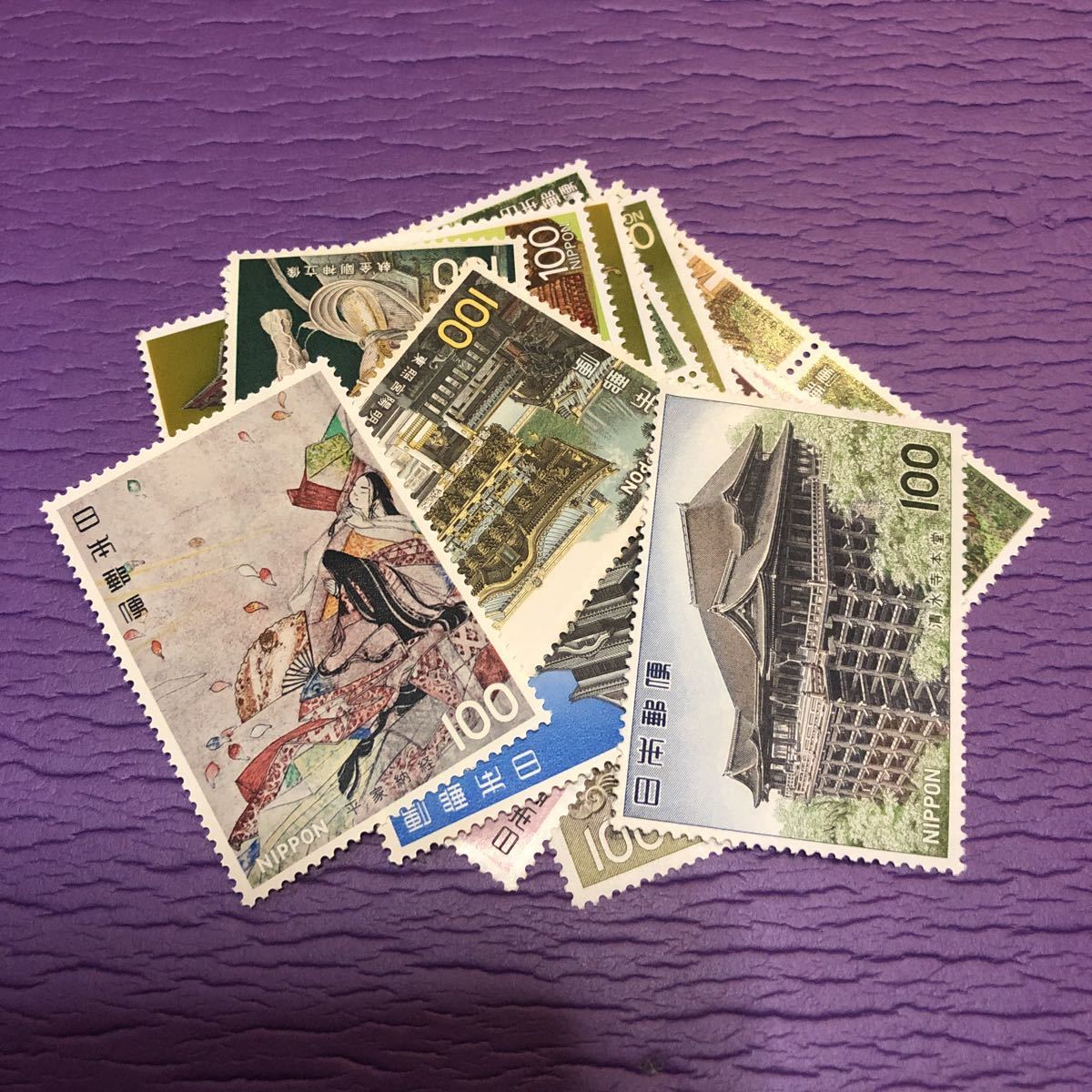 定形郵便 送料無料 未使用 切手 バラ 通信用 記念切手 特殊切手 100円切手 50枚セット 額面 5000円分 個人保管品 No.16