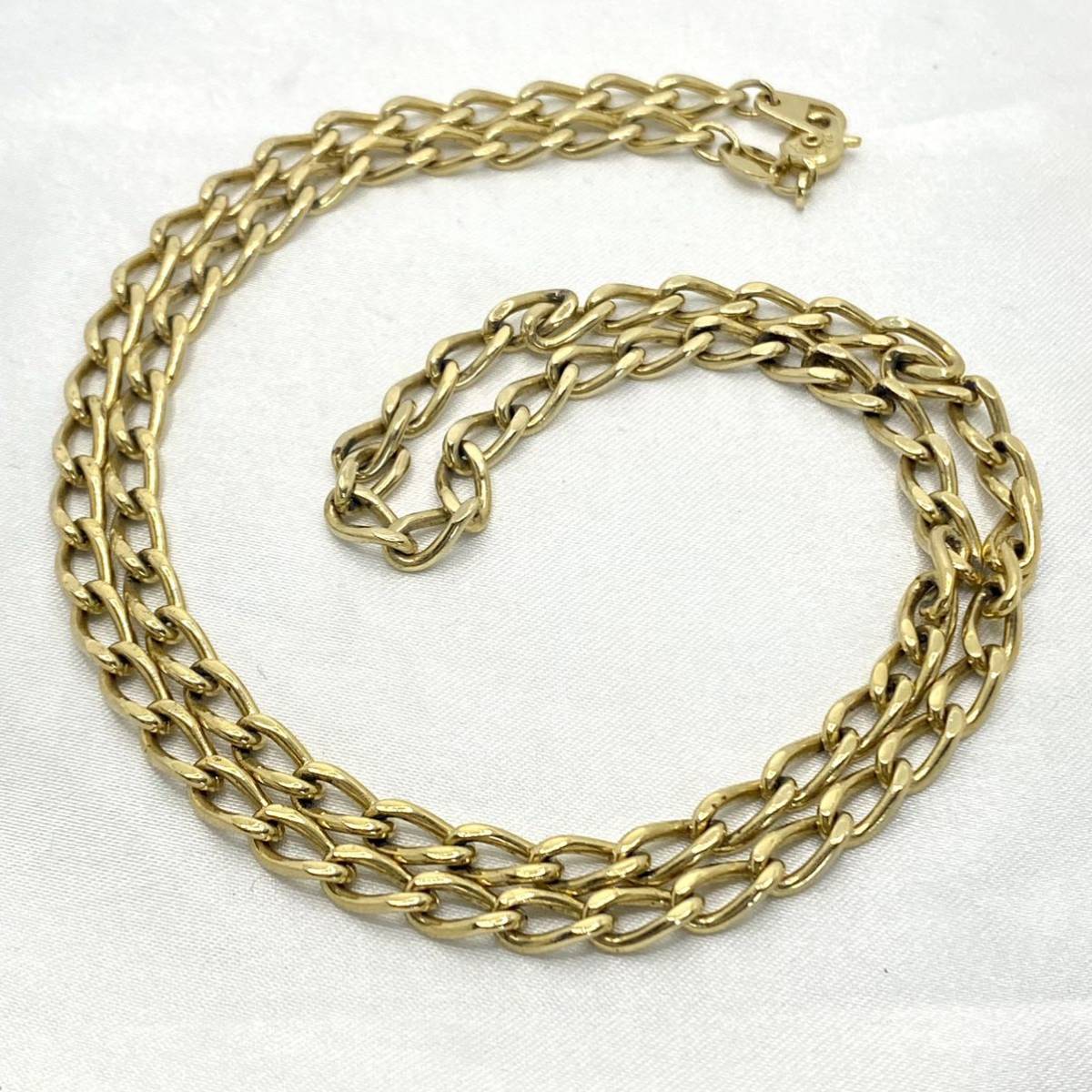 K18GP 1MC V 刻印 チェーン ネックレス 約23.5g ゴールド 約60cm 