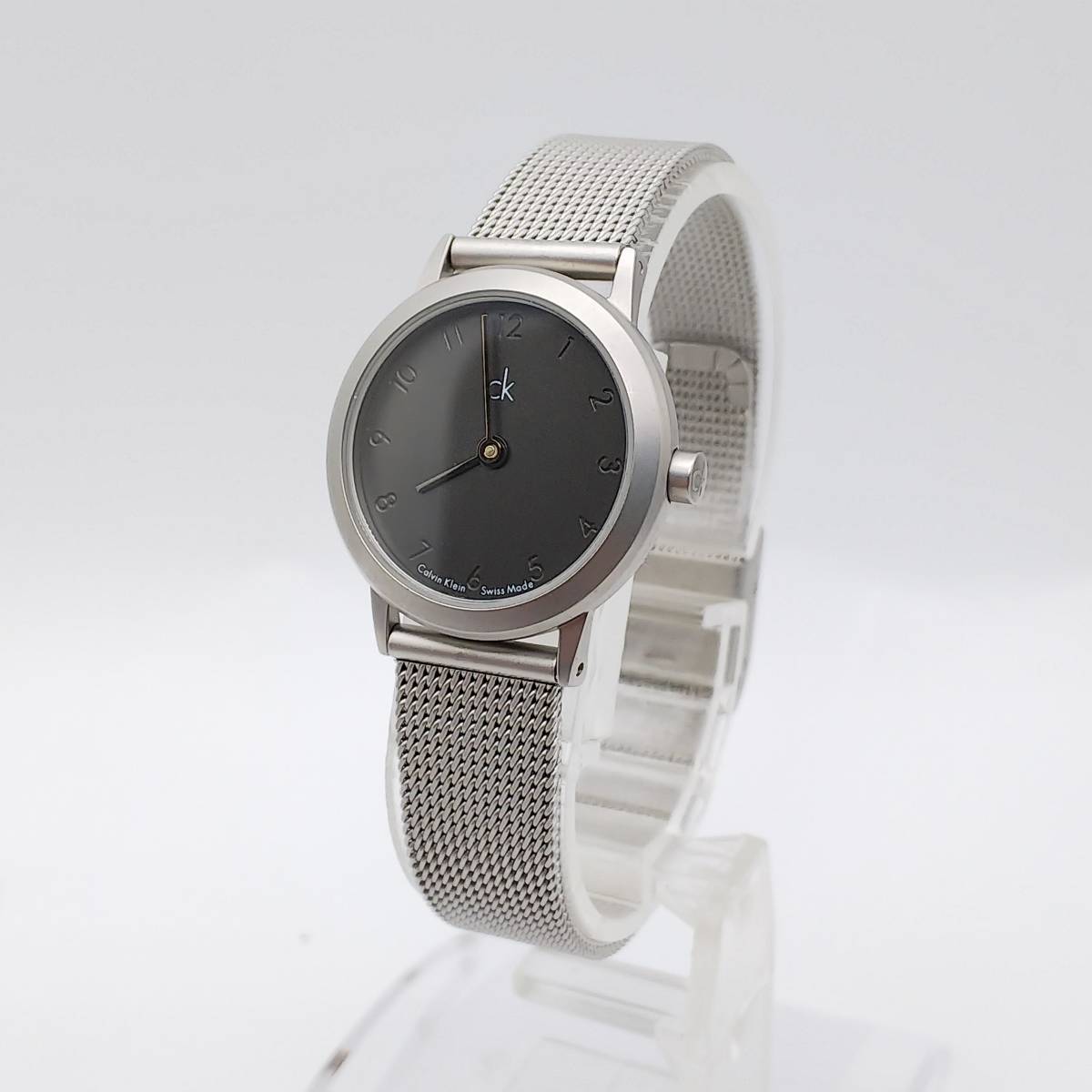 送料無料【電池交換済】★カルバンクライン★Calvin Klein★cK★ダークグレー系文字盤★K3131/K3132★レディース/腕時計/アナログ/クォーツ