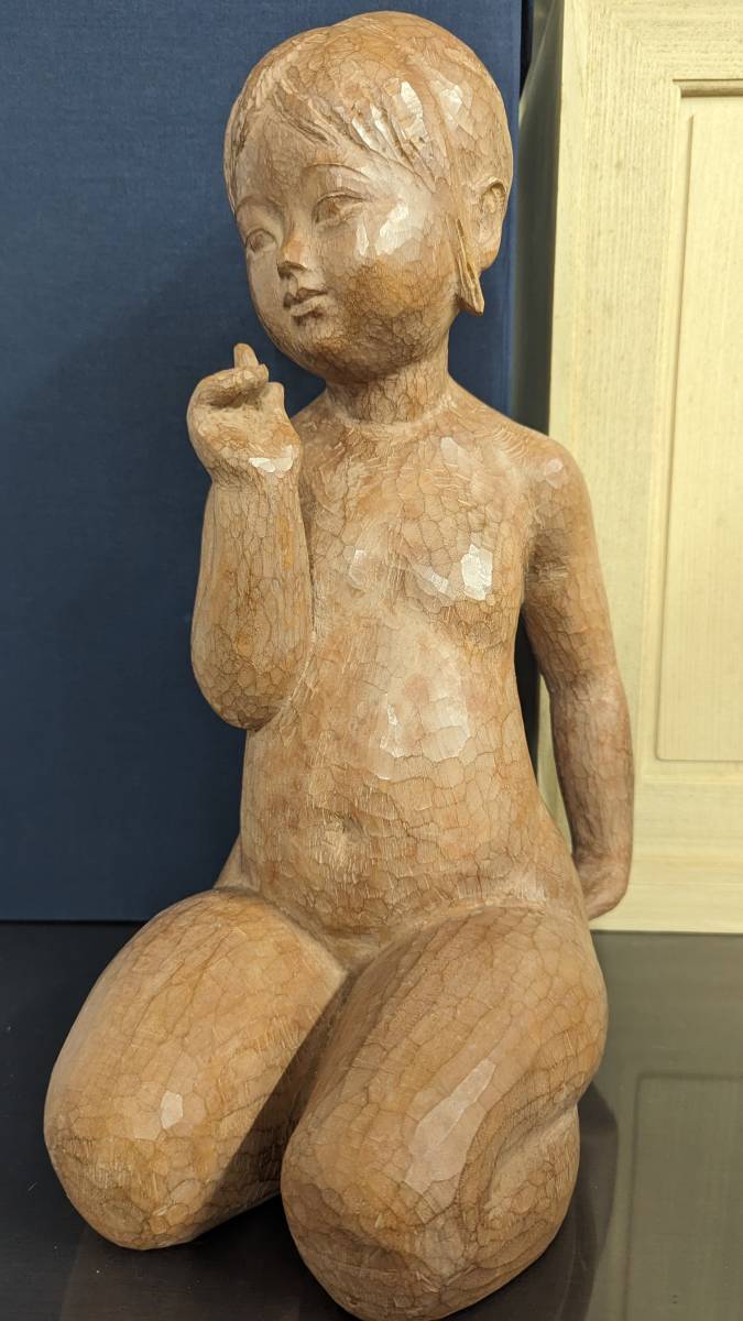 林昭三 あたし 彫刻家巨匠 林昭三 受注制作 最高峰上手作 木彫彫刻