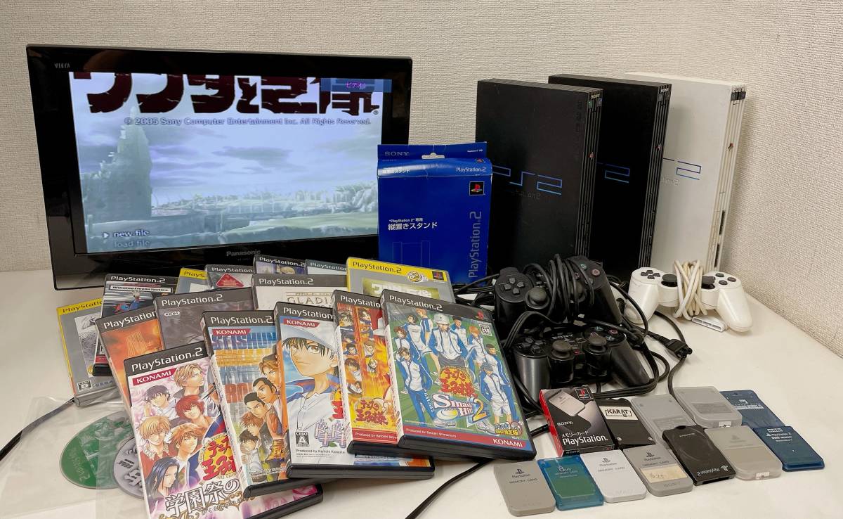 【SONY ソニー PS2本体・ゲーム まとめて★】SCPH-55000/SCPH-50000/SCPH-39000/テニスの王子様など/Y57-078