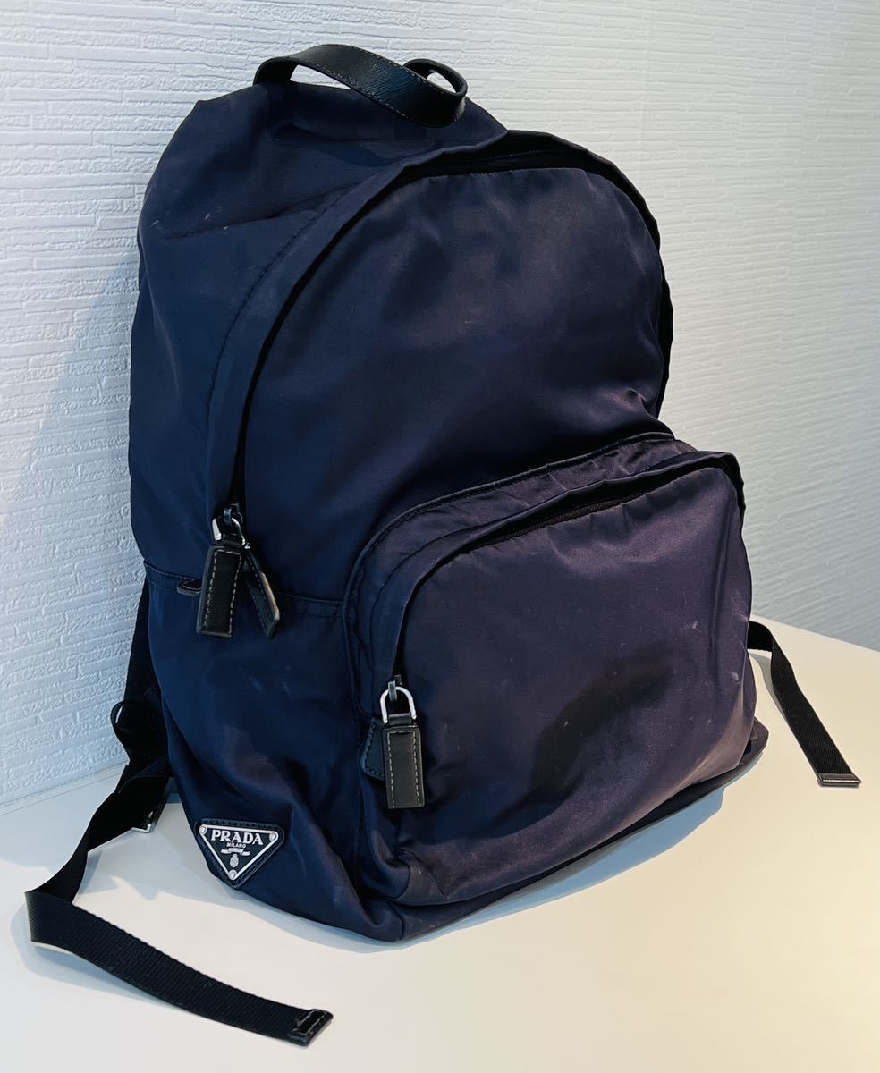 プラダ PRADA ナイロン バックパック ブラック リュック 