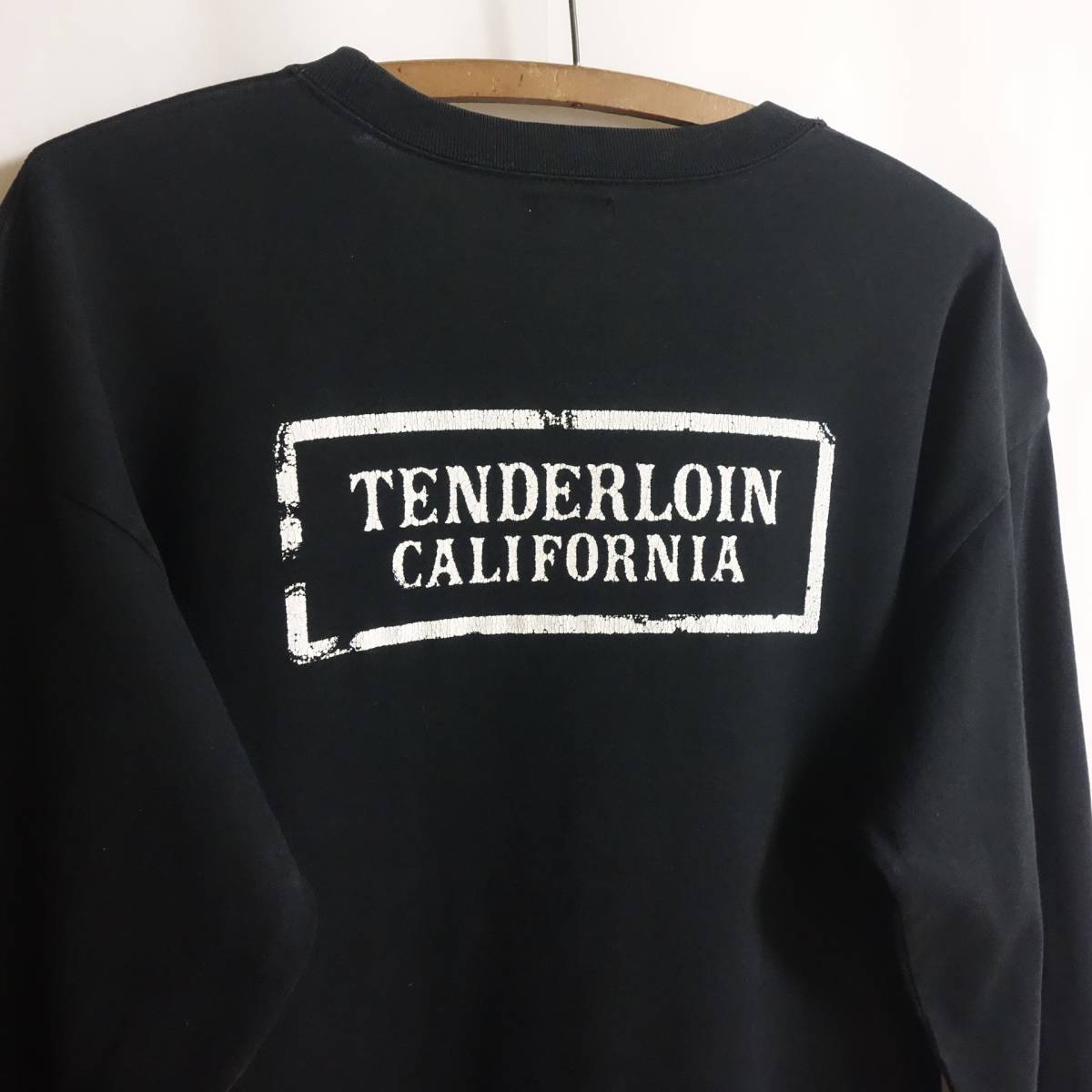【初期 テンダーロイン ボックスロゴ ポケット付き 長袖 Tシャツ L】バックロゴプリント Tenderloin California T-TEE POCKET L/S
