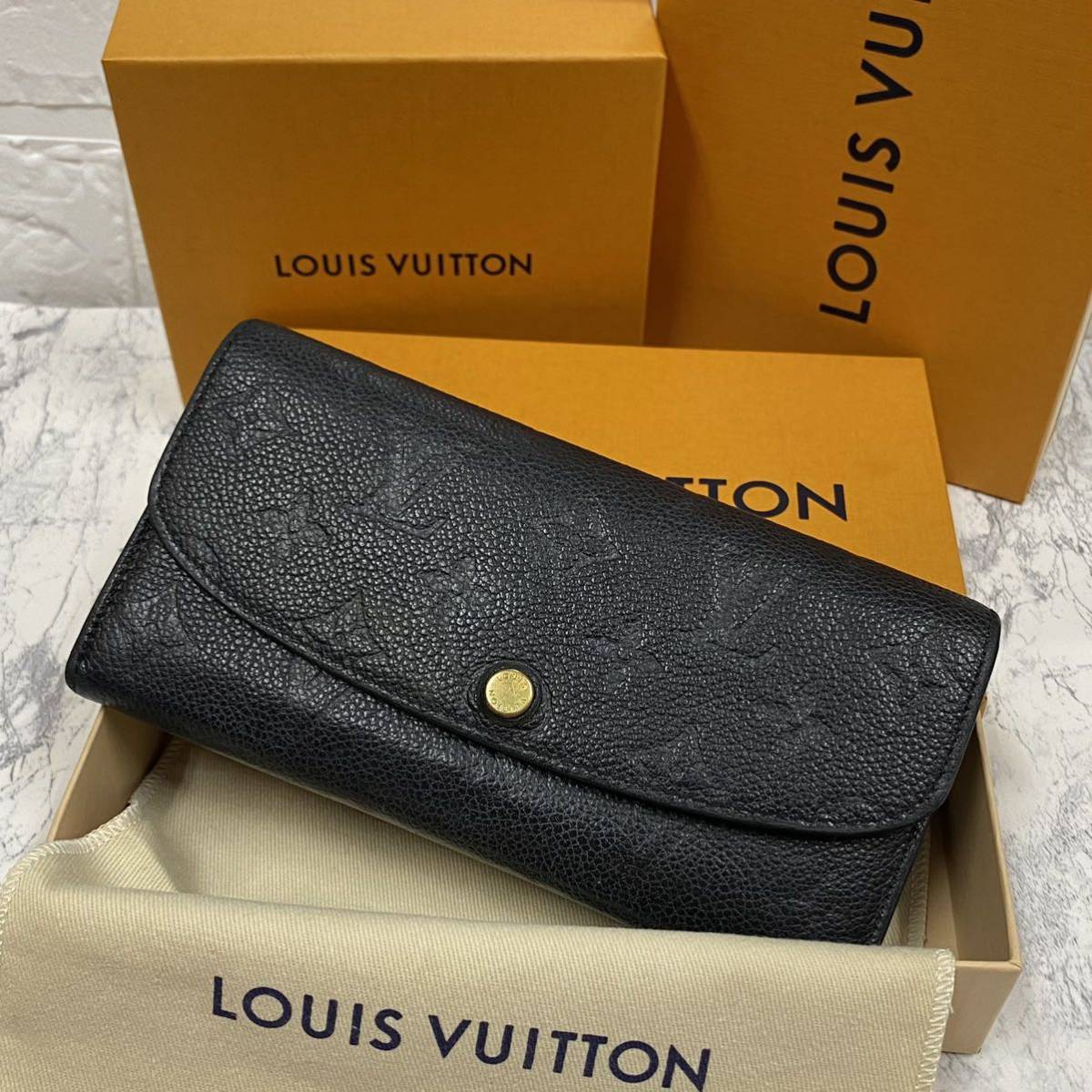 ルイヴィトン アンプラント ポルトフォイユ エミリー 長財布 LOUIS 