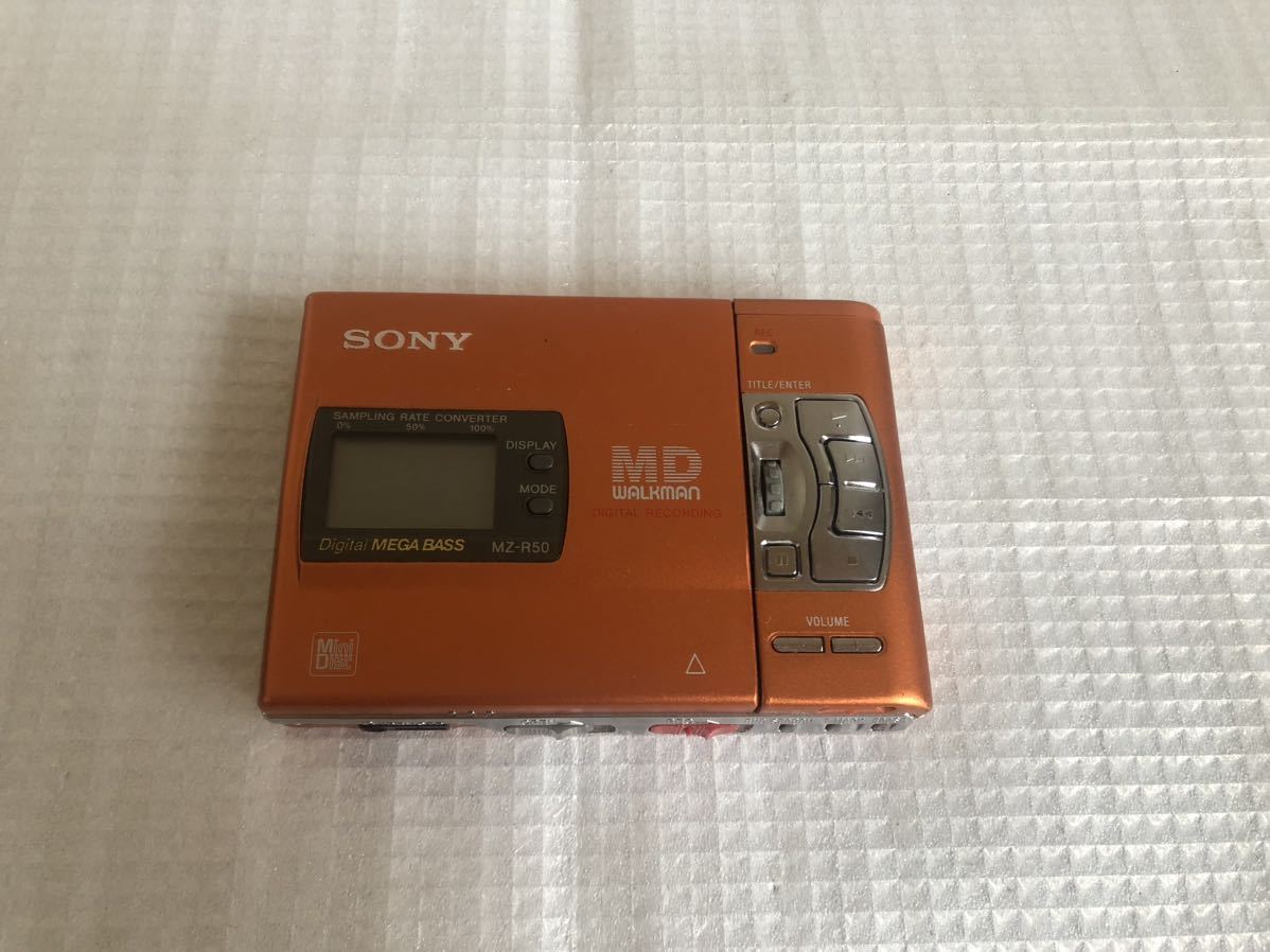 SONY MDウォークマン WALKMAN MZ-R50 ジャンク 状態不明 動作未確認 本体のみ