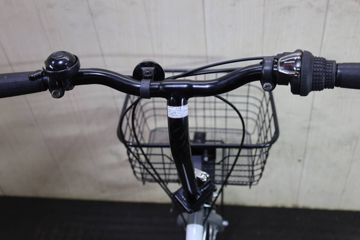 人気美品！REBEZEL 20インチ シマノ6速 カゴ付き 折り畳み自転車(20 