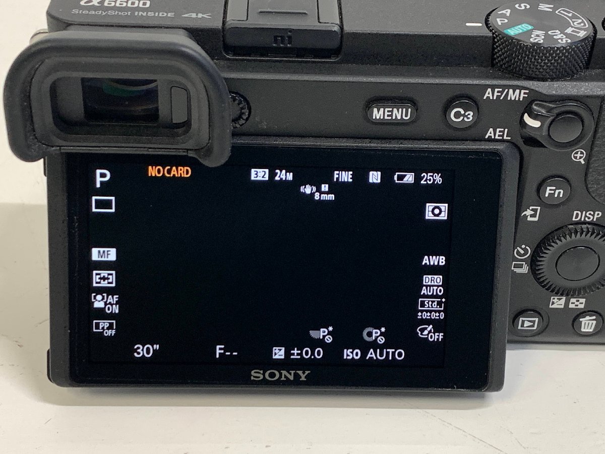 SONY α6600 ボディ＜動作確認済み＞バッテリー付き ソニー デジタル一眼カメラ ミラーレス ILCE-6600 NP-FZ100 ② □ α6600 ボディ ILCE-6600 α6600（ILCE-6600 ボディブランド公式通販 ボディの中古