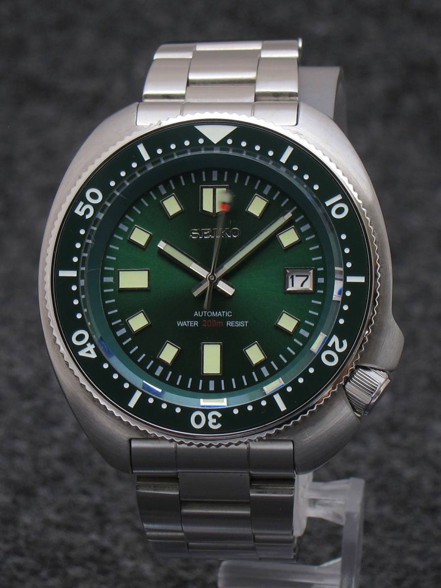 オフショア ダイバー オマージュ 自動巻き STEELDIVE 自動巻き ダイバーズウォッチ SEIKO タートルオマージュ