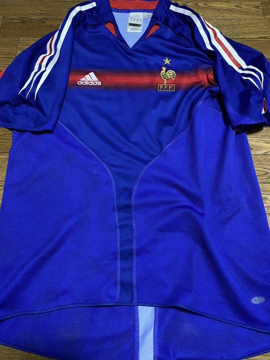 2004 フランス代表ホームユニフォーム ADIDAS社製 ジダン アンリ