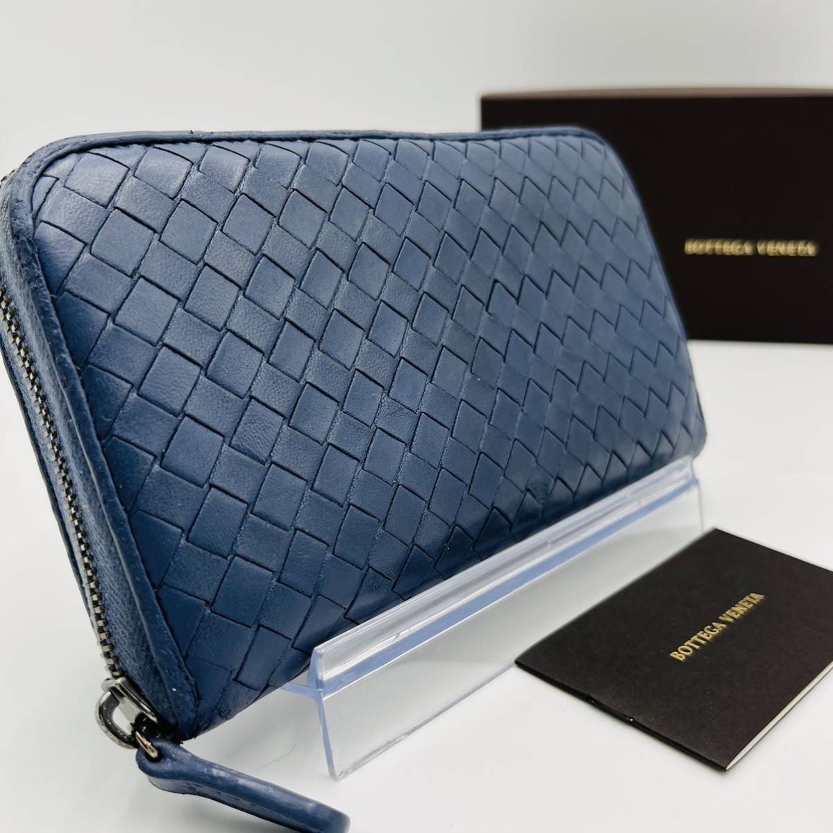 1円《稀少カラー》BOTTEGA VENETA ボッテガヴェネタ 長財布 イントレ