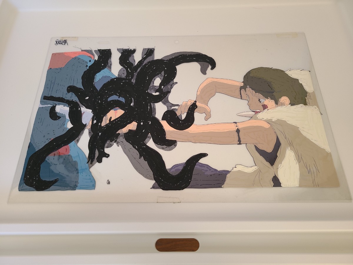 もののけ姫 セル画 / サン アシタカ 検 宮崎駿 スタジオジブリ 原画