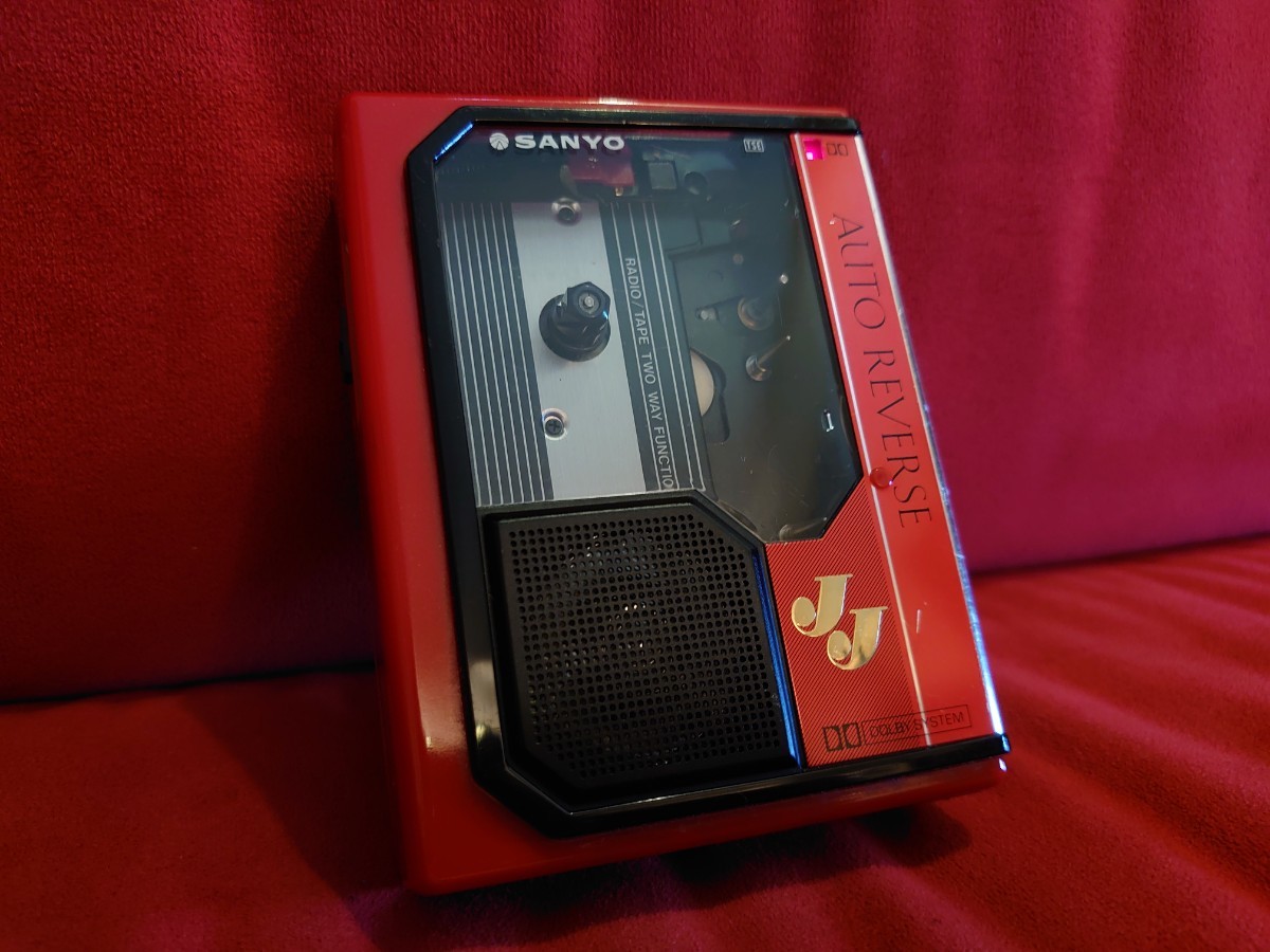 SANYO】MR-JJⅡ MR-JJ2 vintage PORTABLE CASSETTE PLAYER サンヨー