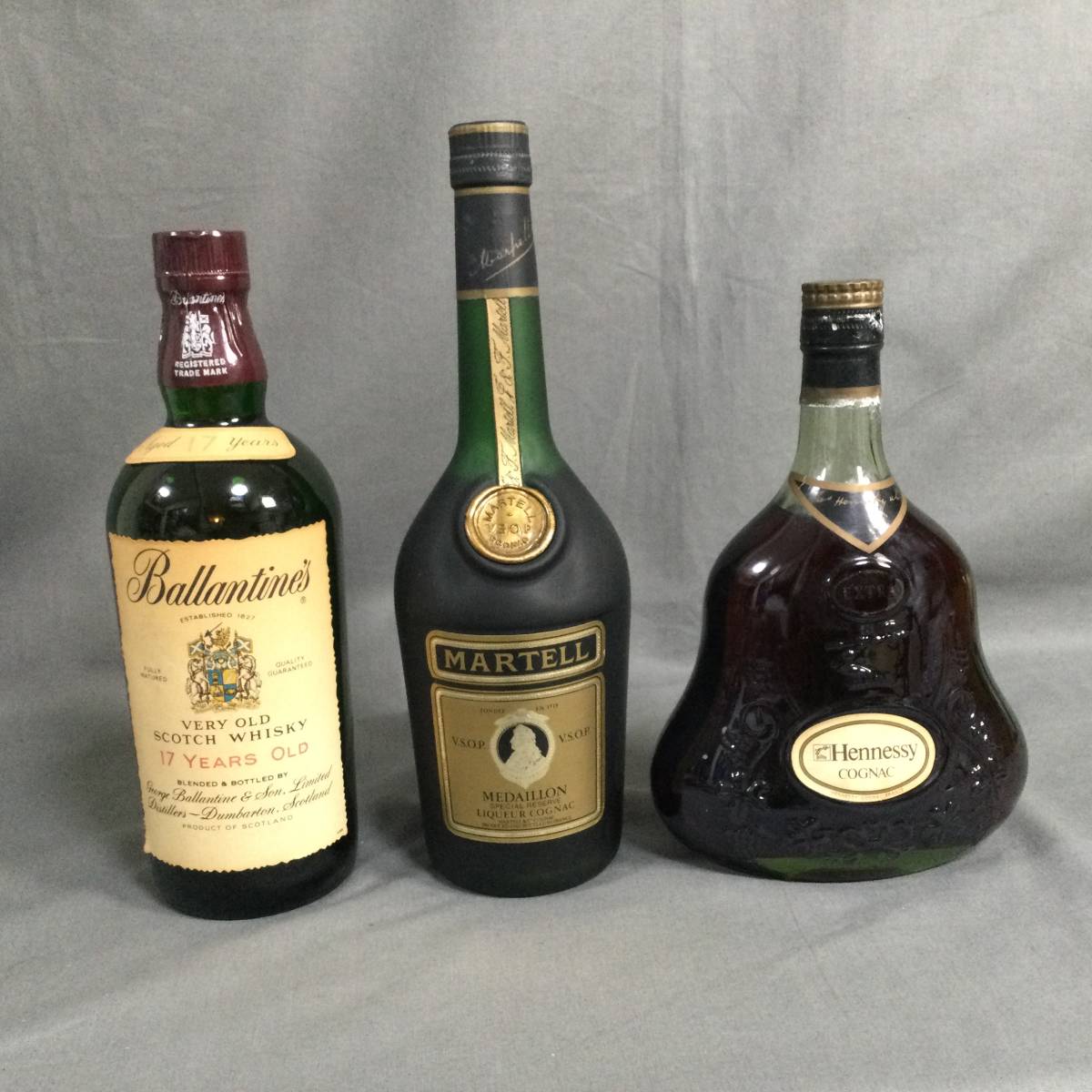 【新品未開封】『Ballantine's17年 正規輸入品』&『知多』セット Ψ 7/17 240216 Hennessy Ballantine's17年 MARTELL お酒 3点セット