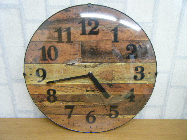 BRUNO ブルーノ 電波ビンテージウッドクロック 電波ビンテージウッド