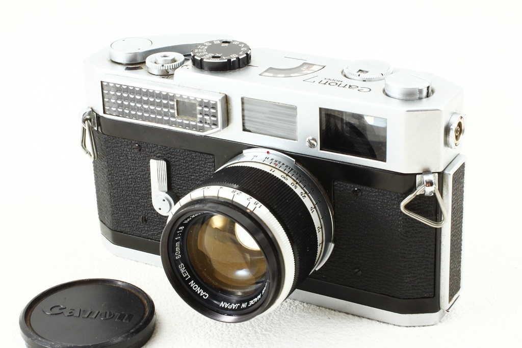 ジャンク Canon レンジファインダーカメラ ジャンク品◇Canon キヤノン 7型 50mm F1.8 レンズ付き 7◇レンジ