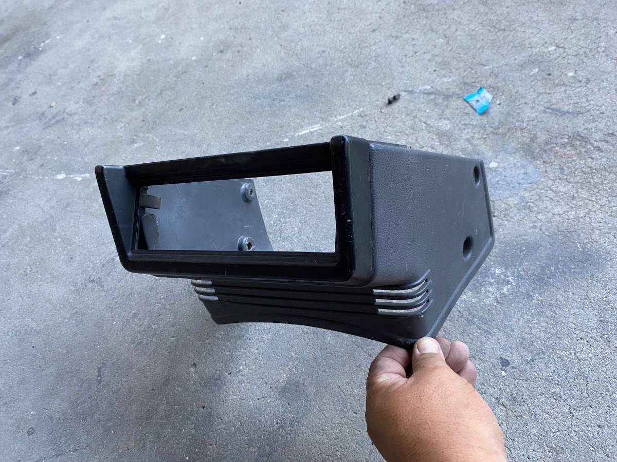 NISSAN・D21・+1DINパネル・現状・ダットラ・グレー内装・純正品 