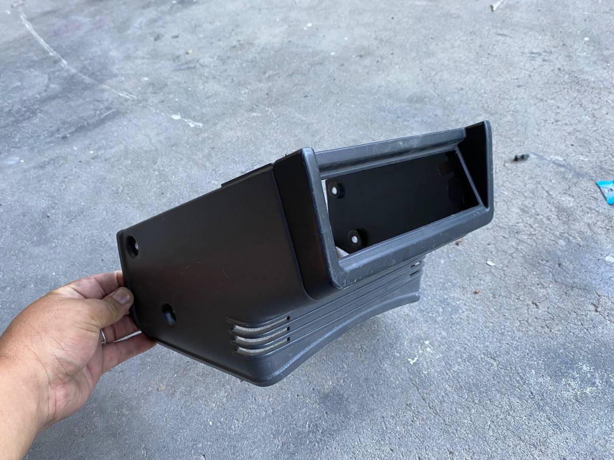 NISSAN・D21・+1DINパネル・現状・ダットラ・グレー内装・純正品 