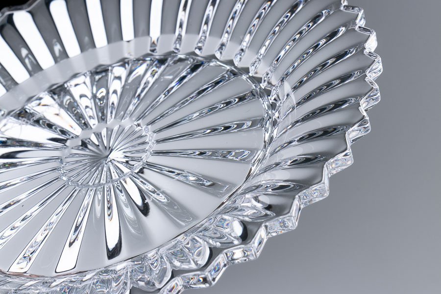 Baccarat】『 バカラ ミルニュイ クリスタル プレート 6客 径16cm 箱付