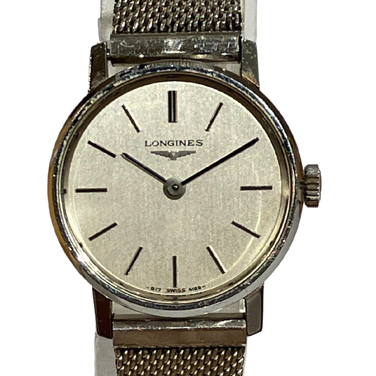 LONGINES ロンジン 817 4129 2針 シルバー系 手巻き レディース 腕時計