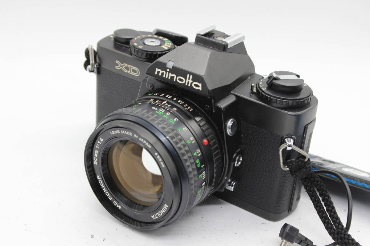 Y2715 ミノルタ Minolta XD ブラック / New MD 50mm F1.4 ボディ レンズセット ジャンク