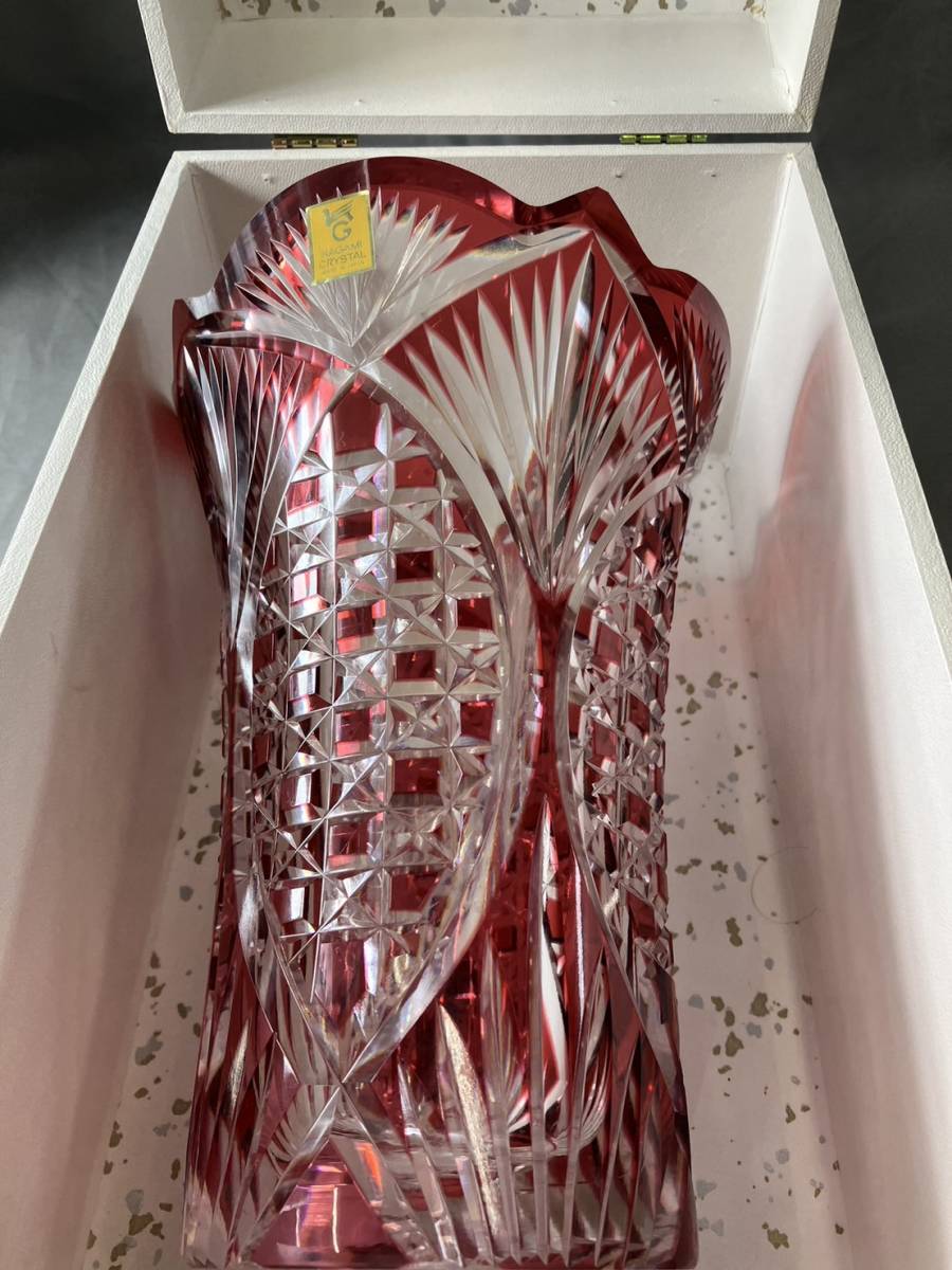 KAGAMI CRYSTAL 花瓶 F26-871CAU カガミクリスタル KAGAMI CRYSTAL