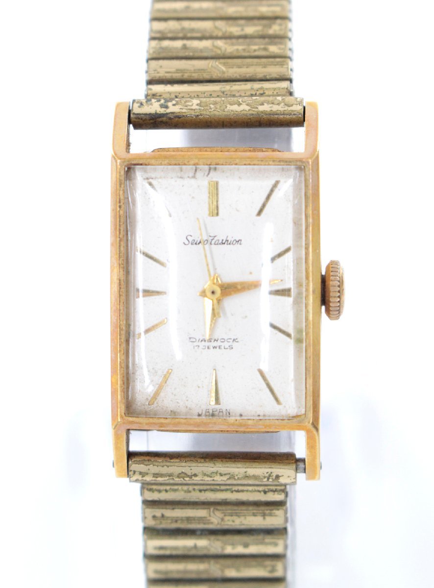 ○【中古・ジャンク品】Seiko Fashion セイコー 腕時計 DIASHOCK 