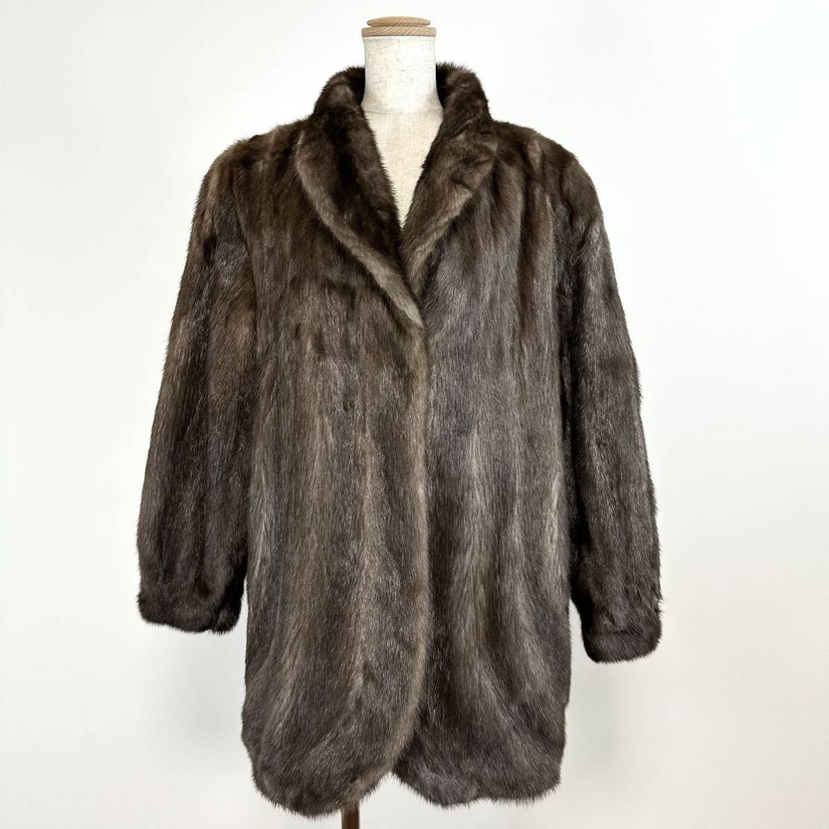 良品 サガミンク SAGA MINK 金サガ ロイヤル ロングコート GO5365