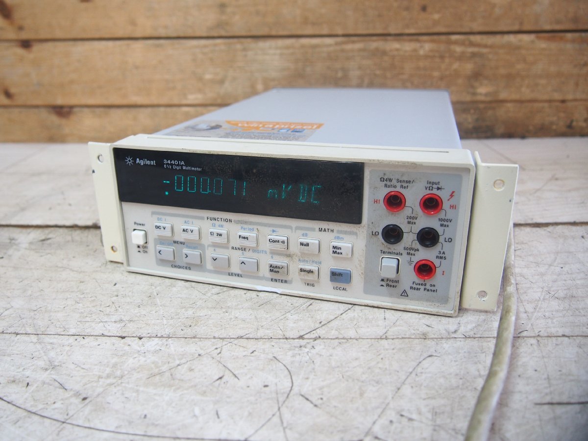 ☆【1H0713-2@】 Agilent アジレント 6 1/2 Digit Multimeter デジタル