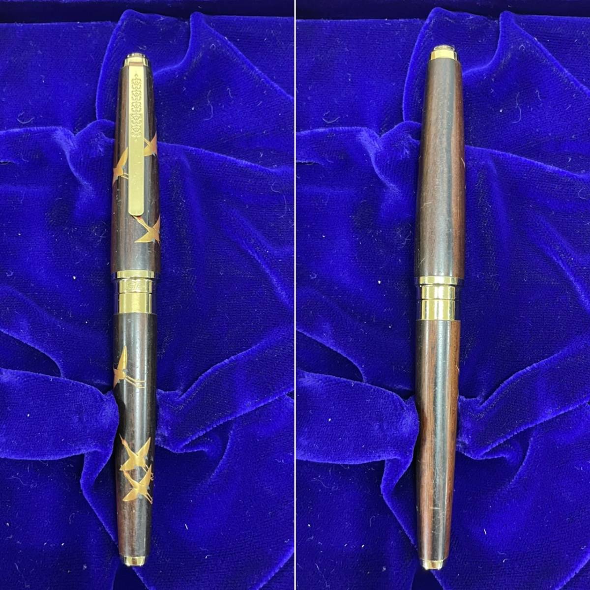 1円 全 希少 万年筆 まとめ 美品 SAILOR セーラー 蒔絵 鳥 蝶 木軸 18K