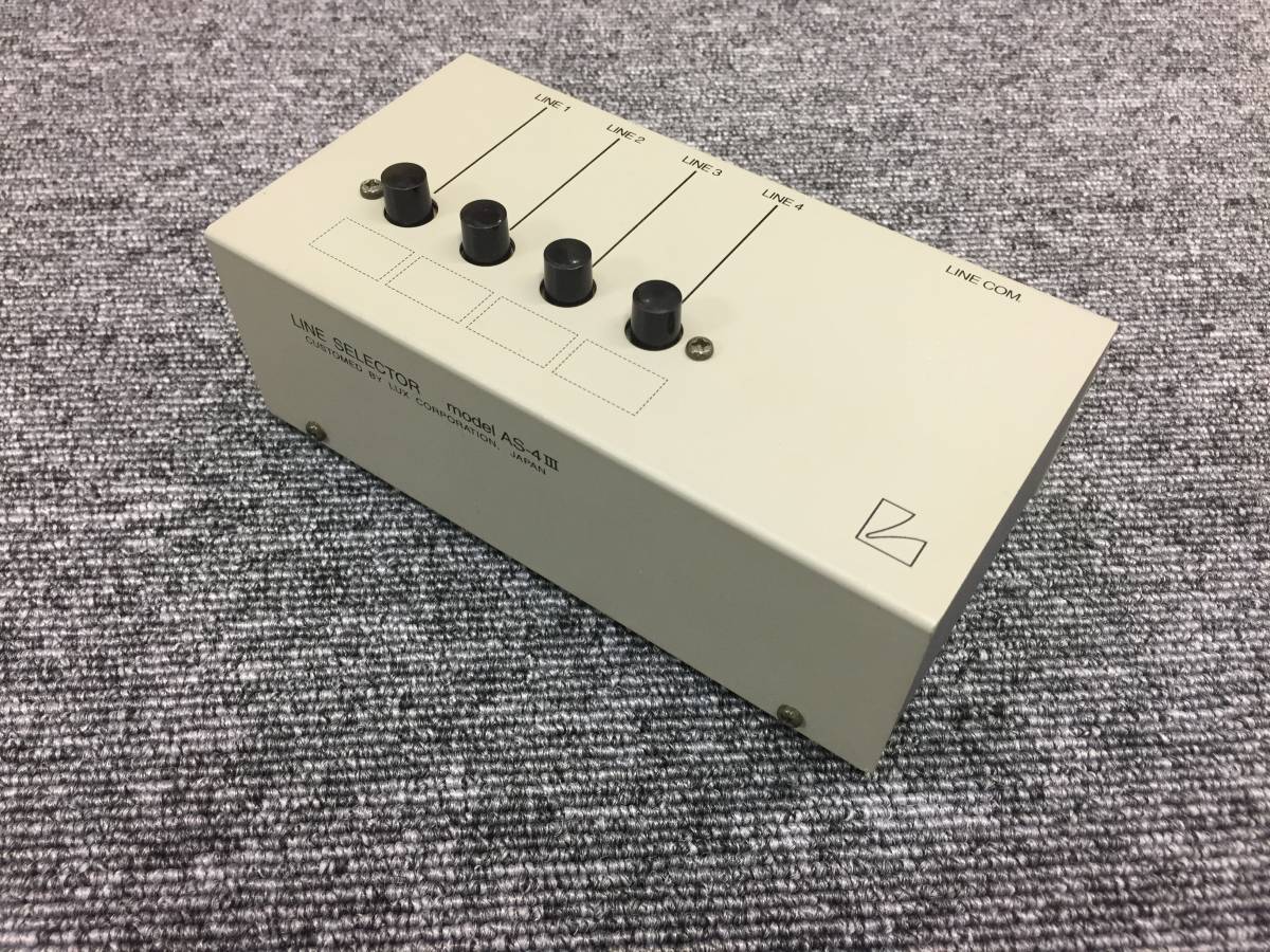 LUXMAN ラインセレクター Yahoo!オークション ラックスマン 「as-4iii