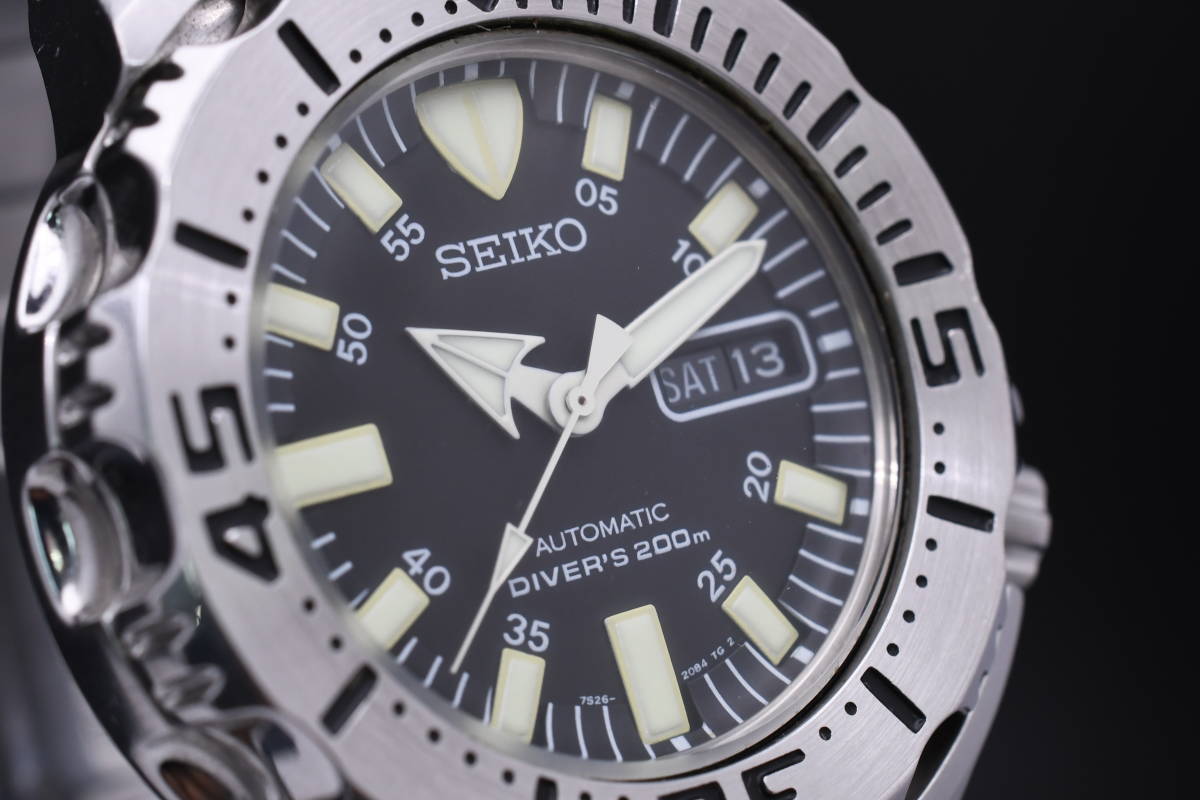 SEIKO ブラックモンスター 200m Ref：7S26-0350 セイコー ダイバー