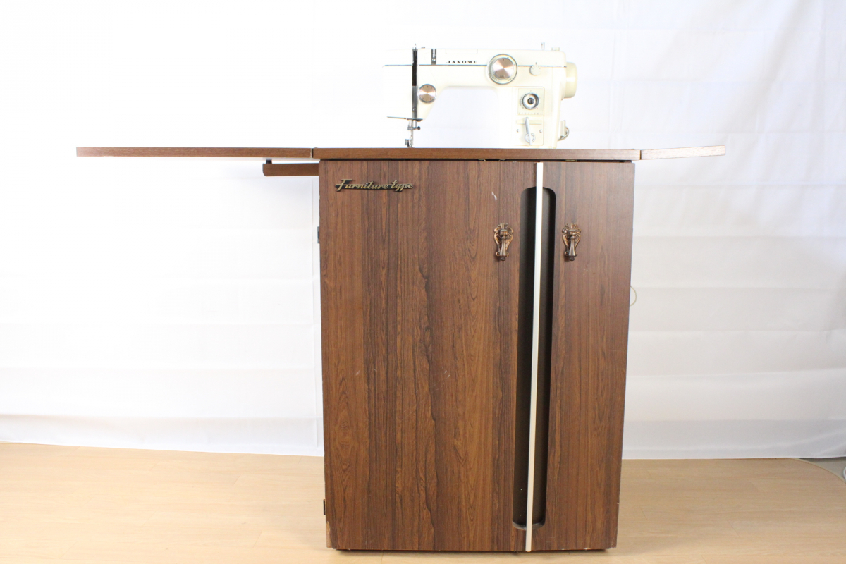 ◎【ト福】JANOME ジャノメ ミシン MODEL 802 台付き 足踏みミシン