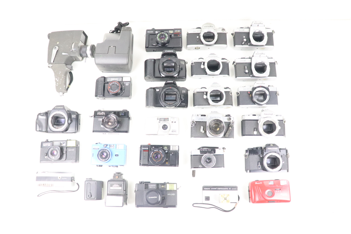 フィルムカメラ 26点まとめ Canon/PENTAX/MINOLTA/RICOH/Nikomat