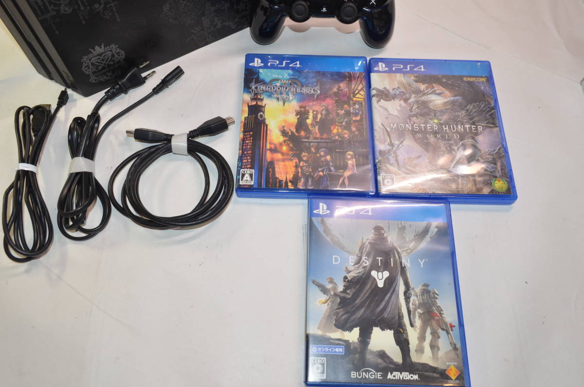 動作良好 PS4 PRO 本体 CUH-7200b 1TB キングダムハーツ3 リミテッド 
