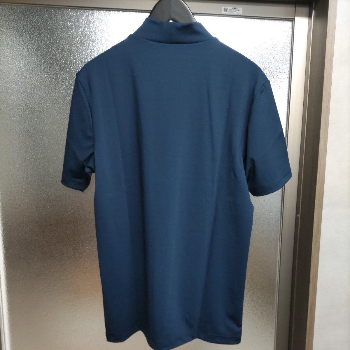 【297】★訳あり　ラウドマウス　メンズ　半袖モックネックシャツ　762-600　997　ネイビー　Mサイズ