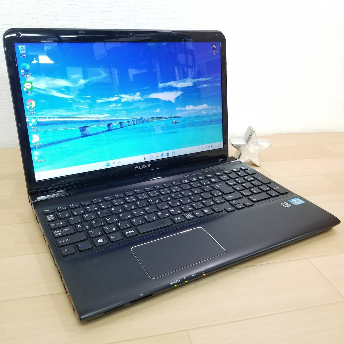 美品/即決特典付!メモリ16GB搭載/高性能i5(ターボ)/Webカメラ/バッテリー良好/Office/スピード出荷/Win11/即使用可ノートPC・SONY(D3359)