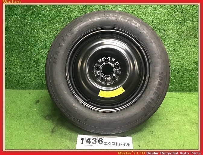 【送料無料】NT32 エクストレイル 前期 純正 スペアタイヤ;マキシス;T155/90D17 101M;4514;スチール黒;J17×4T;5穴-114.3;