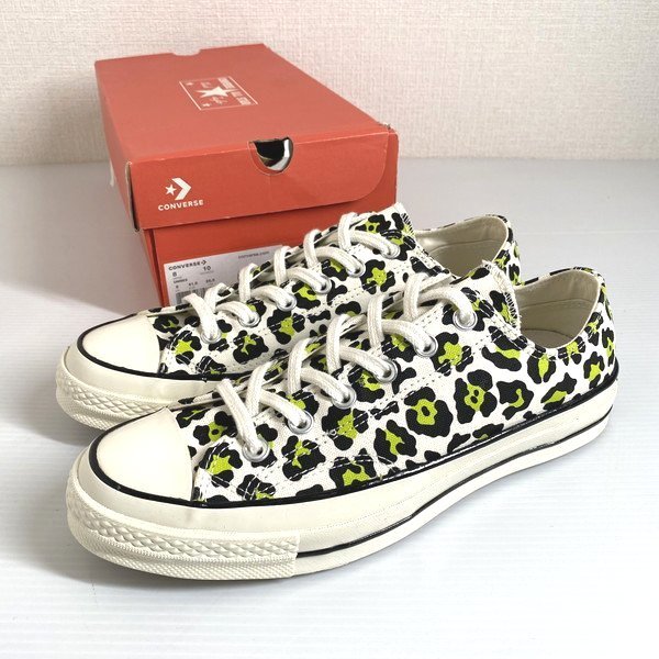 【26.5cm 新品】CONVERSE コンバース レオパード柄 CHUCK 70 OX CT70 チャックテイラー ホワイト 白 キャンバススニーカー 豹柄