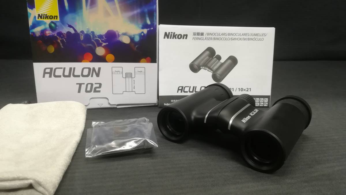 美品♪】Nikon/ニコン ACULON T02 10x21 10倍 ブラック 双眼鏡/動作品