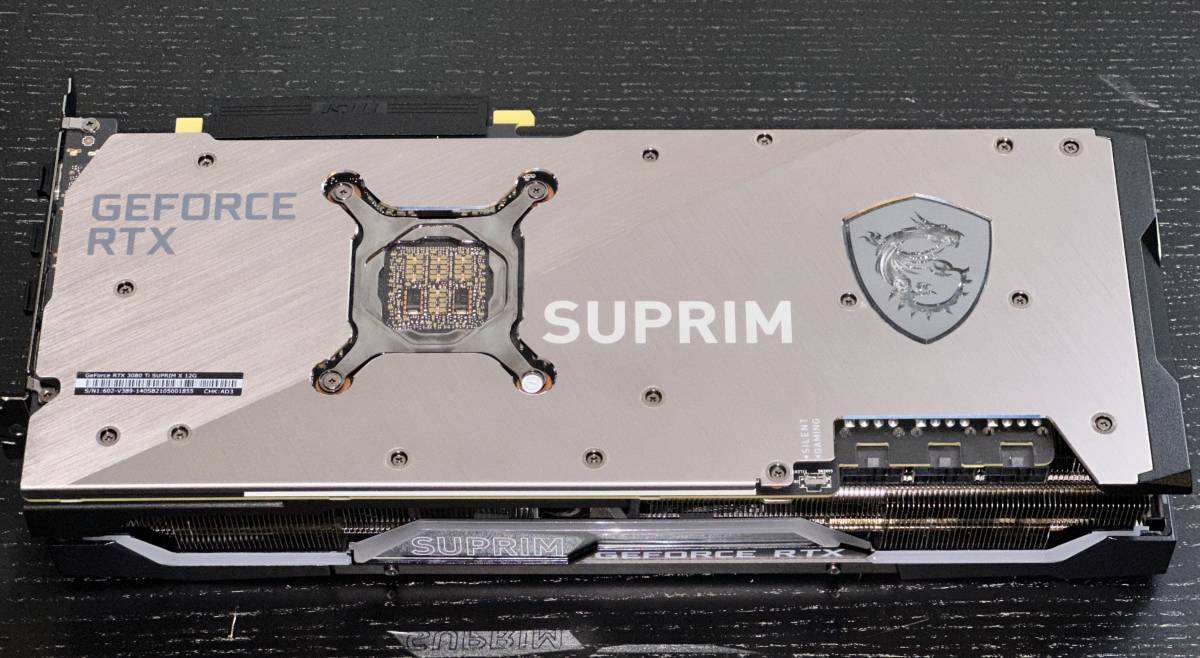動作確認済】MSI GeForce RTX 3080 Ti SUPRIM X 12G(PCI Express 
