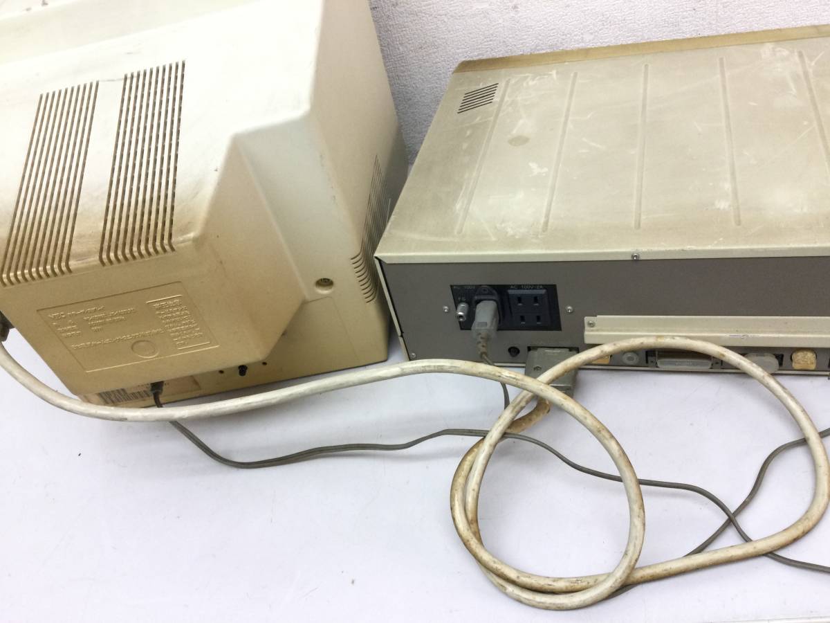 当時物 NEC PC-8801mkII FR 本体 + モニター PC-KD852 昭和レトロの