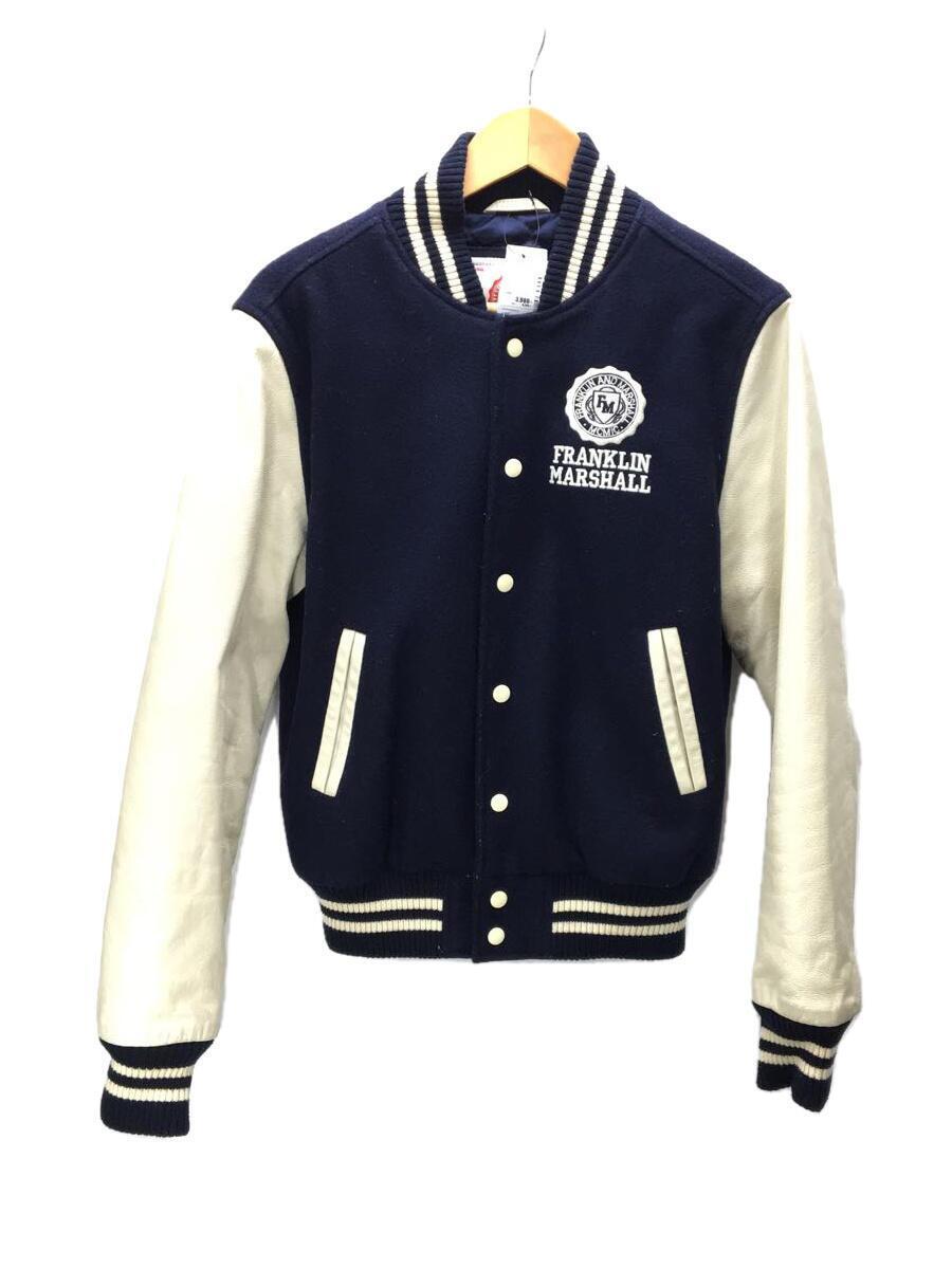 FRANKLIN&MARSHALL◆スタジャン/XS/ウール/ネイビー/jkmr416ualw11
