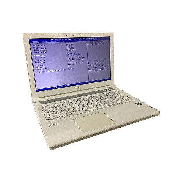 SNE84833SGM NEC LAVIE 15.6型 ノートPC PC-NS600JAW Core i7-8550U メモリ4GB HDD1TB 現状品 直接お渡し歓迎