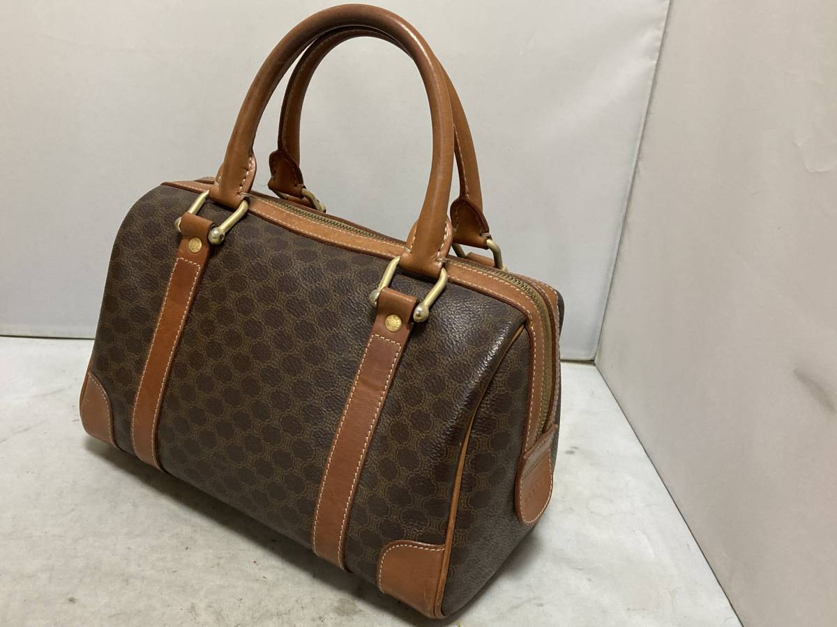 CELINE 】 ボストンバッグマカダム柄