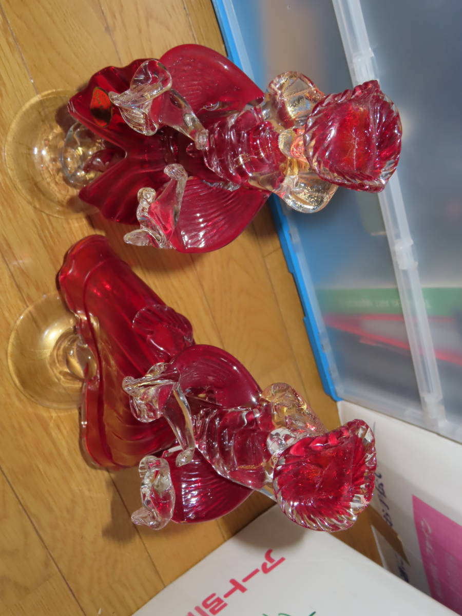 Murano Glass ムラーノガラス 2点セット Made in New Arte 90 メイド